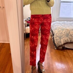 Vintage rose print pants 26’’ waist